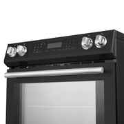Forno Donatello Espresso 30-Inch Freestanding Induction Range, 5.0 cu. ft., Black, Includes Stainless Steel Handles (FFSIN0905-30BLK)