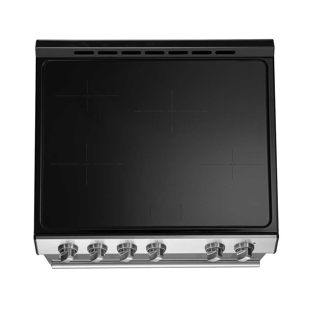Forno Espresso Leonardo 30-Inch Freestanding Induction Range with Knob Controls, 5.0 cu. ft. Oven Capacity, Stainless Steel with Stainless Steel Accents (Model FFSIN0982-30)