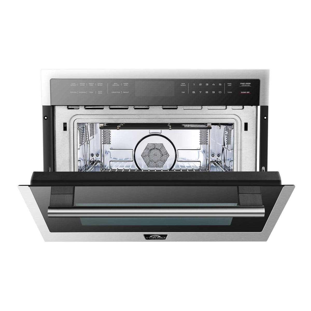 FORNO Oliena 24-Inch Built-In Microwave Oven, 1.6 Cu. Ft., Stainless Steel (Model FMWDR3093-24)