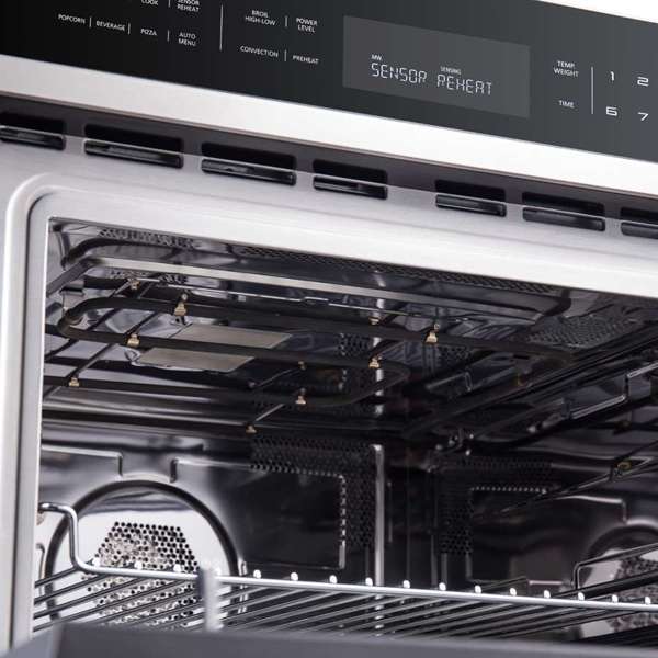 FORNO Oliena 30-Inch Built-In Microwave Oven, 1.6 cu. ft., Stainless Steel (Model FMWDR3093-30)