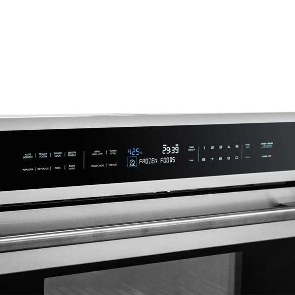 FORNO Oliena 30-Inch Built-In Microwave Oven, 1.6 cu. ft., Stainless Steel (Model FMWDR3093-30)