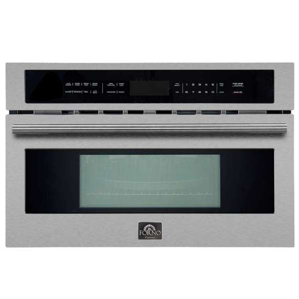 FORNO Oliena 30-Inch Built-In Microwave Oven, 1.6 cu. ft., Stainless Steel (Model FMWDR3093-30)