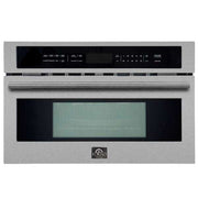 FORNO Oliena 30-Inch Built-In Microwave Oven, 1.6 cu. ft., Stainless Steel (Model FMWDR3093-30)
