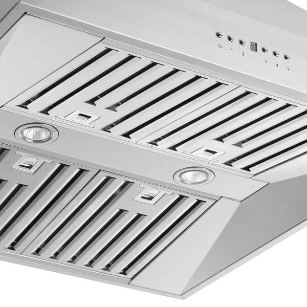 Forno Coppito 30-Inch Island Range Hood, 600 CFM, Stainless Steel (FRHIS5129-30)