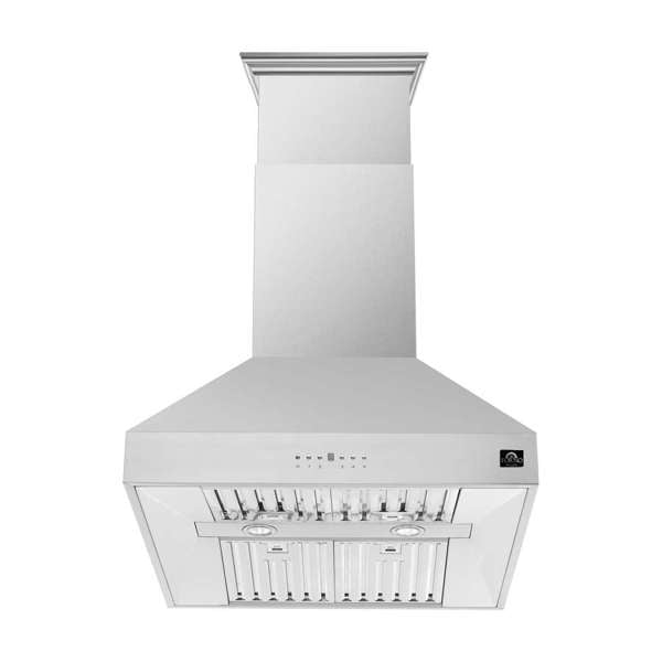 Forno Coppito 36-Inch Island-Mount Range Hood, 1200 CFM, Stainless Steel (Model FRHIS5129-36)