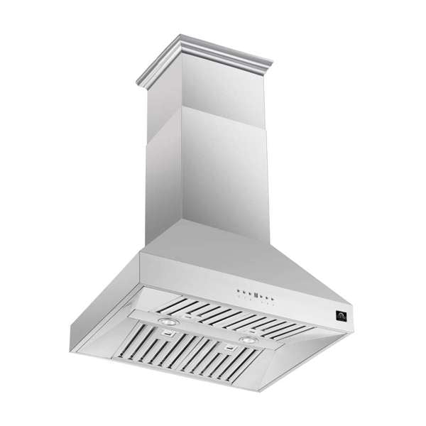 Forno Coppito 36-Inch Island-Mount Range Hood, 1200 CFM, Stainless Steel (Model FRHIS5129-36)