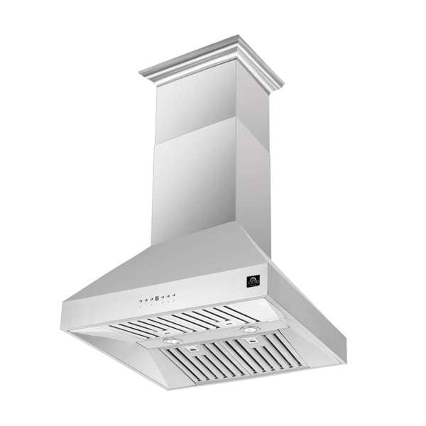 Forno Coppito 36-Inch Island-Mount Range Hood, 1200 CFM, Stainless Steel (Model FRHIS5129-36)