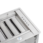 Forno Frassanito 48-Inch Recessed Range Hood, 900 CFM, Stainless Steel with Baffle Filters (Model FRHRE5346-48)
