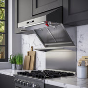 Forno Savona 30-Inch Wall-Mount Range Hood with Backsplash, 600 CFM, Stainless Steel, Hybrid Filters (Model FRHWM5029-30HB)