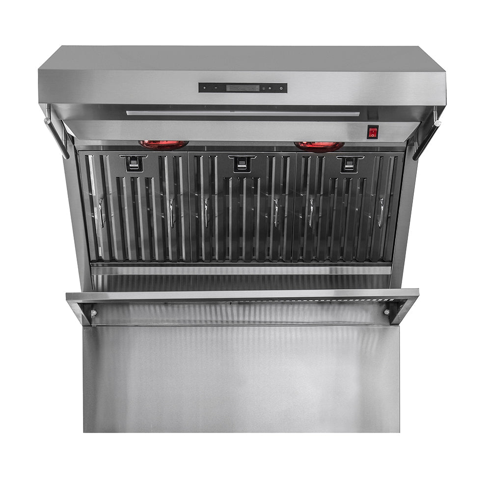 Forno Savona 36-Inch Wall-Mounted Range Hood with 1200 CFM, Baffle Filters and Backsplash – Model FRHWM5029-36