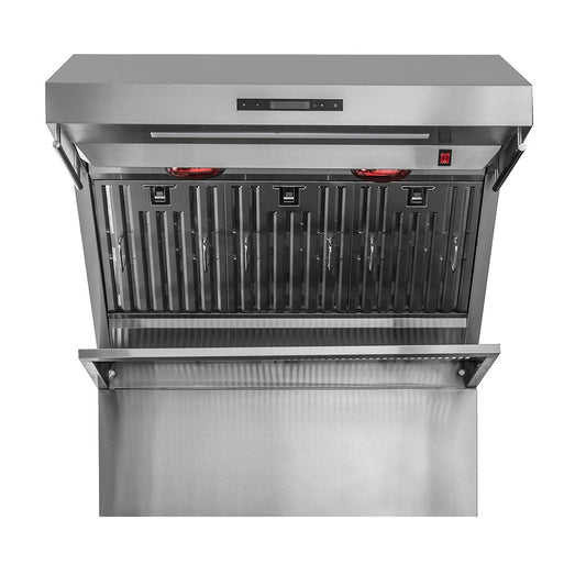 Forno Savona 36-Inch Wall-Mounted Range Hood with 1200 CFM, Baffle Filters and Backsplash – Model FRHWM5029-36