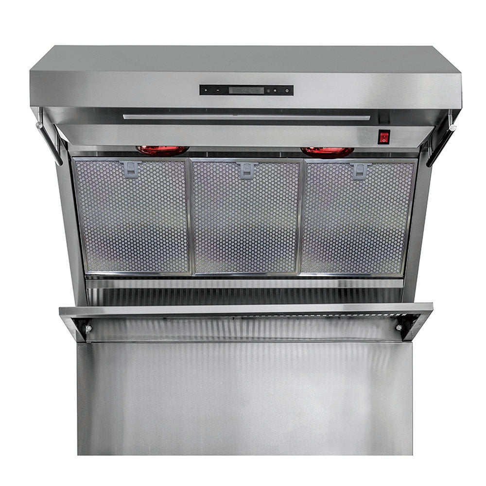 Forno Savona 36-Inch Wall Mount Range Hood, 1200 CFM, Stainless Steel, Hybrid Filters, Model FRHWM5029-36HB