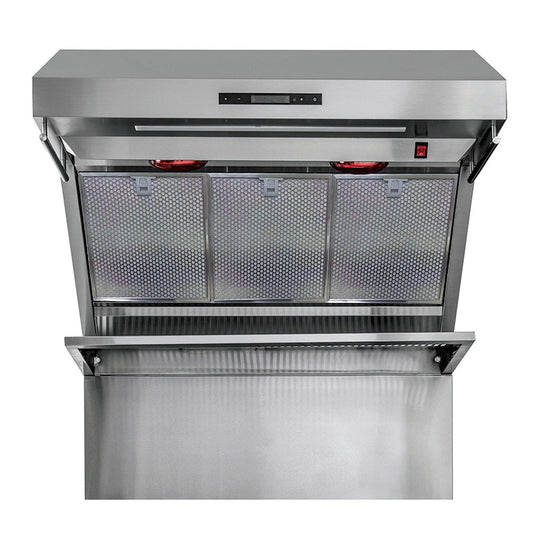 Forno Savona 36-Inch Wall Mount Range Hood, 1200 CFM, Stainless Steel, Hybrid Filters, Model FRHWM5029-36HB