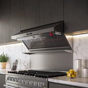 FORNO Savona 48-Inch Wall Mount Range Hood with 1200 CFM Ventilation, Backsplash, Hybrid Filters (Model FRHWM5029-48HB)