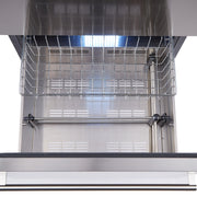FORNO Azienda 24-Inch Built-In Wine Cooler, 108 Bottle Capacity, Triple Zone, Stainless Steel (FWCDR6628-24S)