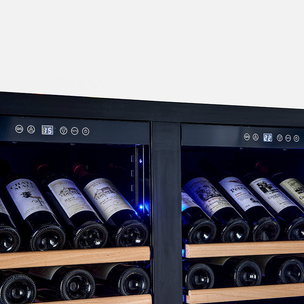 FORNO Vernazza 40-Inch Dual Zone Wine Cooler, 25.07 cu.ft., 166-Bottle Capacity, Stainless Steel (FWCDR6642-40S)