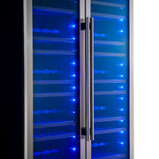 FORNO Vernazza 40-Inch Dual Zone Wine Cooler, 25.07 cu.ft., 166-Bottle Capacity, Stainless Steel (FWCDR6642-40S)