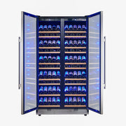 FORNO Vernazza 40-Inch Dual Zone Wine Cooler, 25.07 cu.ft., 166-Bottle Capacity, Stainless Steel (FWCDR6642-40S)
