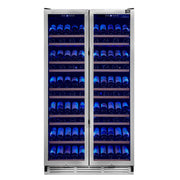 FORNO Vernazza 40-Inch Dual Zone Wine Cooler, 25.07 cu.ft., 166-Bottle Capacity, Stainless Steel (FWCDR6642-40S)