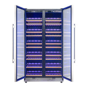 FORNO Vernazza 40-Inch Dual Zone Wine Cooler, 25.07 cu.ft., 166-Bottle Capacity, Stainless Steel (FWCDR6642-40S)
