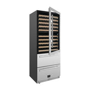 Forno Celano 30 in. Dual Zone Wine and Beverage Cooler 21.3 cu. ft. 150 Bottle 252 Can Stainless Steel (FWCDR6697-30S)
