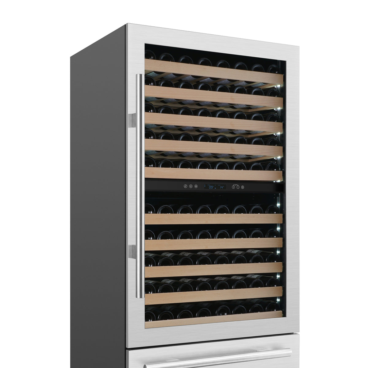 Forno Celano 30 in. Dual Zone Wine and Beverage Cooler 21.3 cu. ft. 150 Bottle 252 Can Stainless Steel (FWCDR6697-30S)