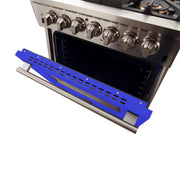 Forno Capriasca 30 in. Freestanding Gas Range, 4.32 cu. ft. Oven, 5 Sealed Burners, Blue, Model FFSGS6260-30BLU