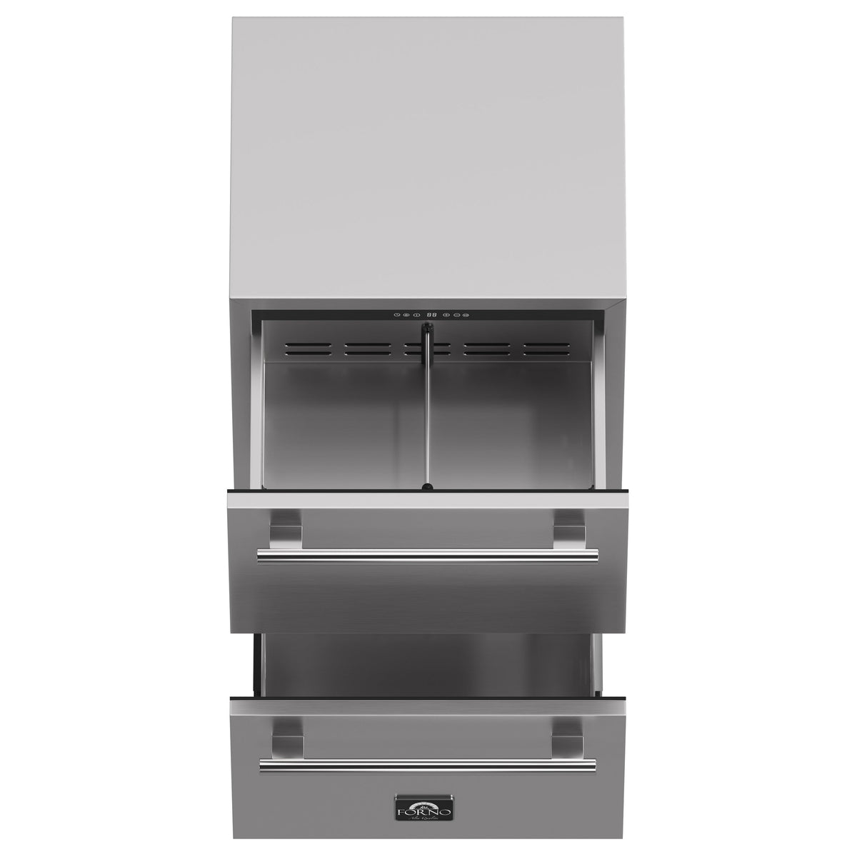 FORNO Como 24-Inch Indoor/Outdoor Drawer Refrigerator, 4.87 Cu. Ft., Stainless Steel (FDROD1611-24S)