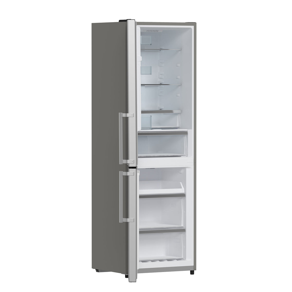 FORNO Guardia 23.4-Inch Bottom Freezer Refrigerator, 10.8 cu. ft., Left Swing Door, Stainless Steel (Model FFFFD1778-24LS)