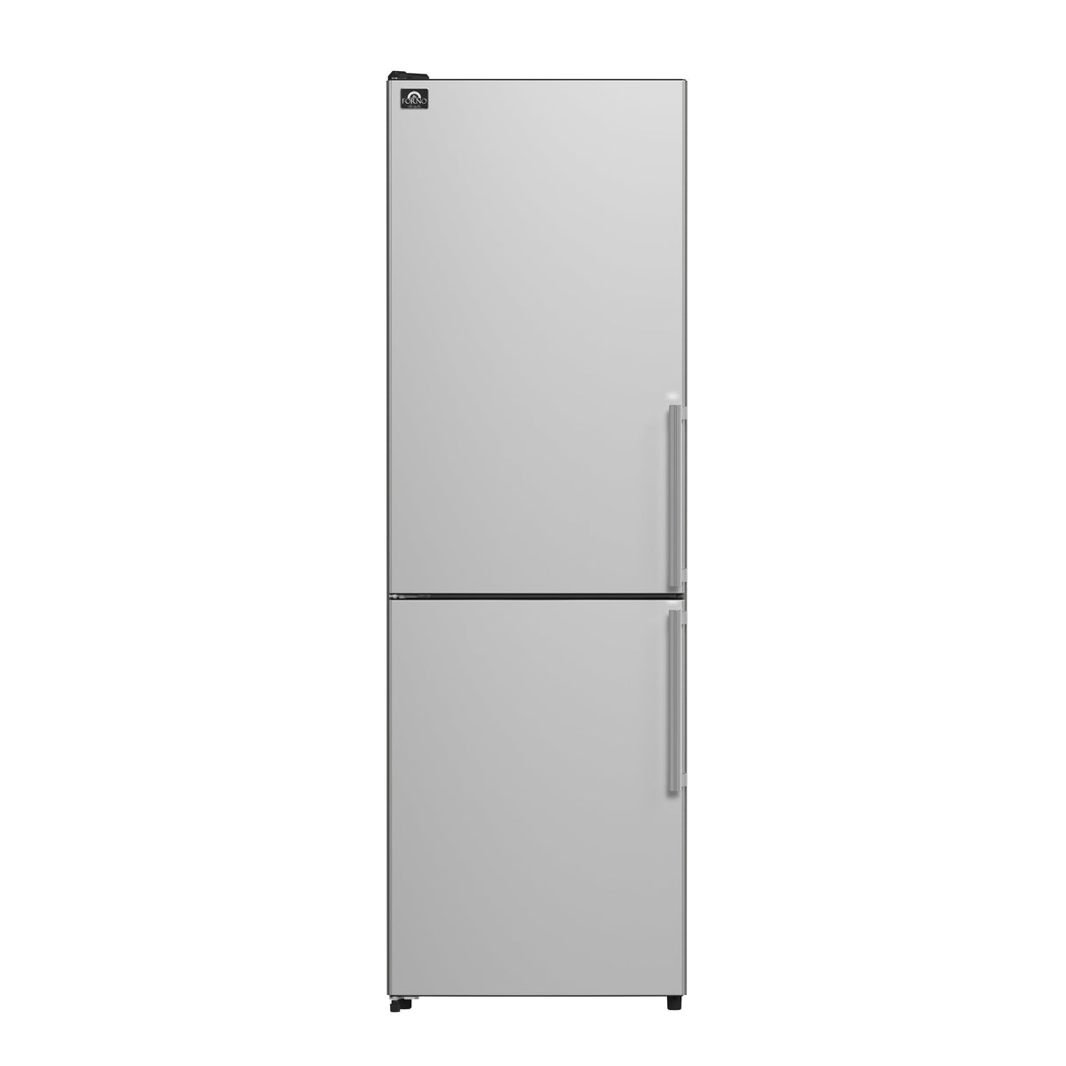 FORNO Guardia 23.4-Inch Bottom Freezer Refrigerator, 10.8 cu. ft., Left Swing Door, Stainless Steel (Model FFFFD1778-24LS)