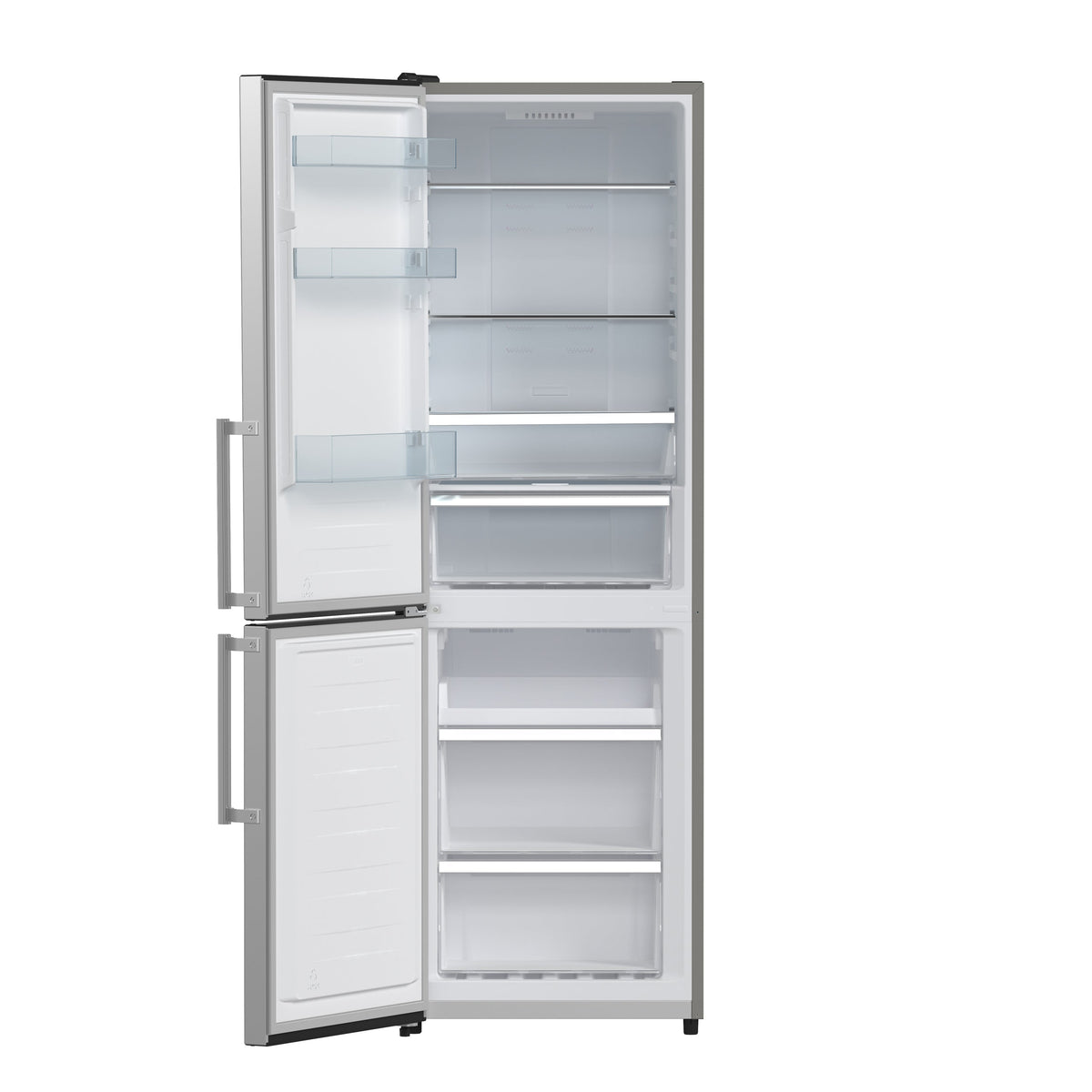 FORNO Guardia 23.4-Inch Bottom Freezer Refrigerator, 10.8 cu. ft., Left Swing Door, Stainless Steel (Model FFFFD1778-24LS)