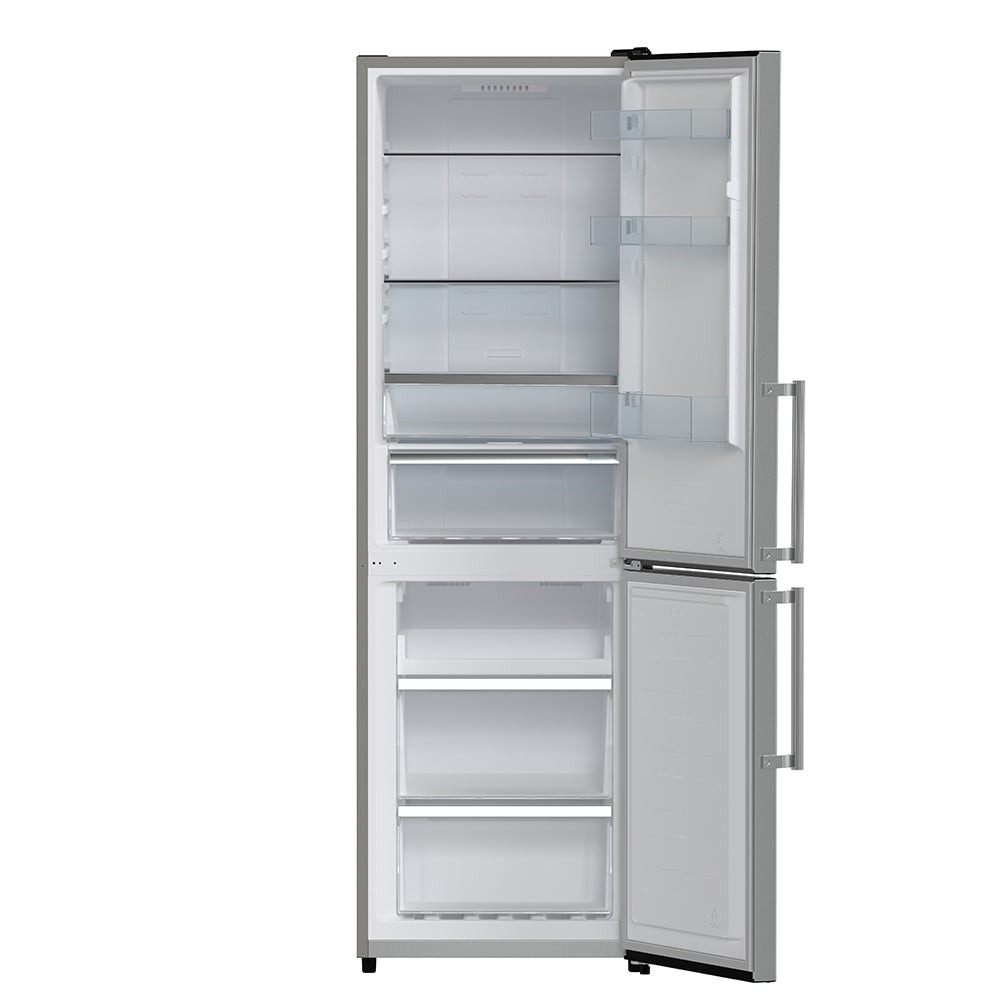 Forno Guardia 24 in Bottom Freezer Refrigerator, 10.8 cu ft, Right-Hinged Door, Stainless Steel (Model FFFFD1778-24RS)