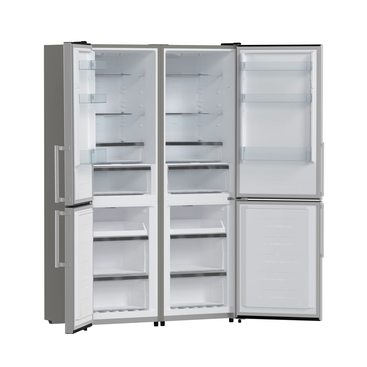 Forno Guardia 46.8-Inch Side-by-Side Refrigerator with Bottom Freezer, 21.6 cu ft, Stainless Steel (Model FFFFD1778-48)