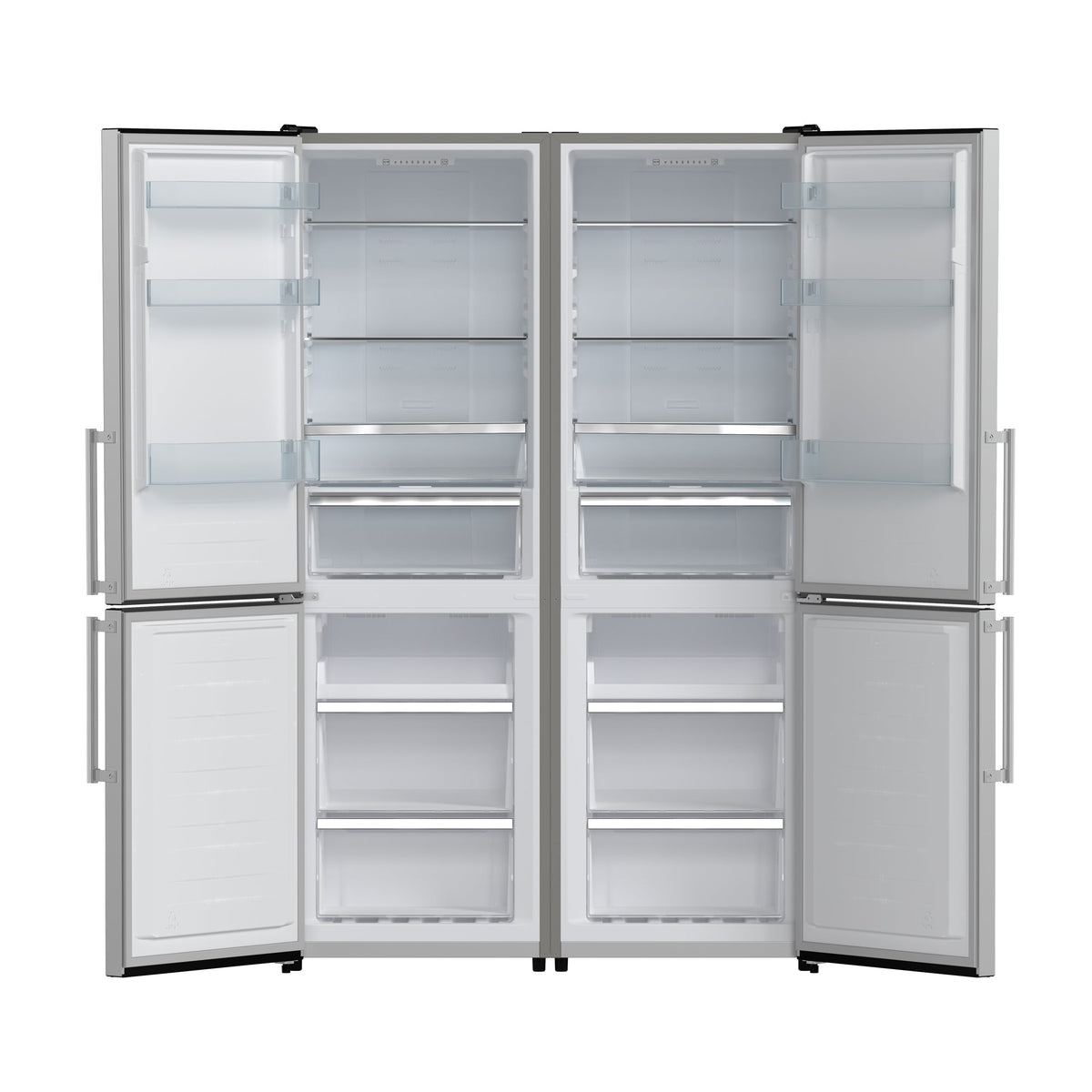 Forno Guardia 46.8-Inch Side-by-Side Refrigerator with Bottom Freezer, 21.6 cu ft, Stainless Steel (Model FFFFD1778-48)