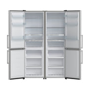 Forno Guardia 46.8-Inch Side-by-Side Refrigerator with Bottom Freezer, 21.6 cu ft, Stainless Steel (Model FFFFD1778-48)