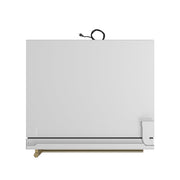 FORNO Milano 62-Inch Side-by-Side Refrigerator, 34.4 cu. ft., Ice Maker, White with Stainless Steel Accents (Model FFFFD1787-60WHT)