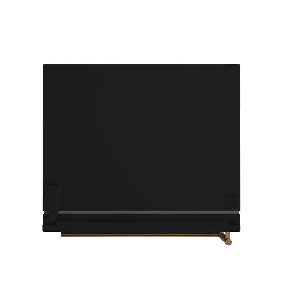 FORNO Milano 62" Side-by-Side Refrigerator, 34.4 cu ft, Ice Maker, Black with Stainless Steel Accents (FFFFD1787-60BLK)