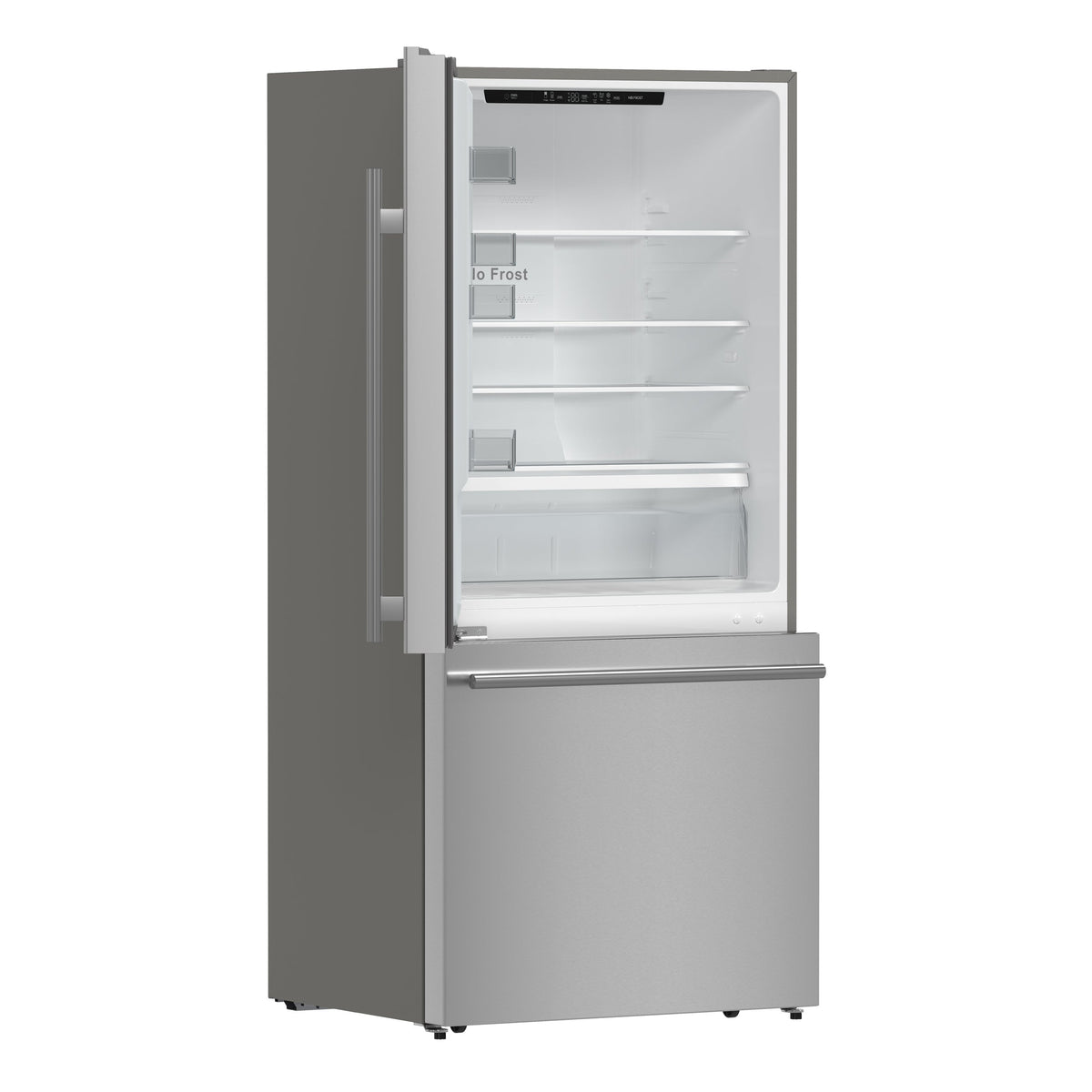 Forno Espresso Milano 31-Inch French Door Refrigerator with Bottom Freezer, 17.2 cu ft, Left Swing, Ice Maker, Stainless Steel, Model FFFFD1786-31S