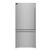 Forno Espresso Milano 31-Inch French Door Refrigerator with Bottom Freezer, 17.2 cu ft, Left Swing, Ice Maker, Stainless Steel, Model FFFFD1786-31S