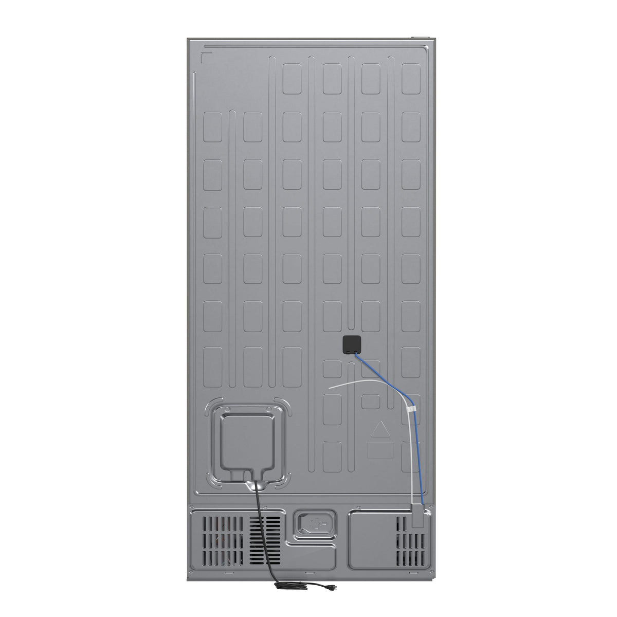 FORNO Milano 62-Inch 34.4 Cu. Ft. Side-by-Side Refrigerator with Ice Maker, Stainless Steel (FFFFD1787-60S)