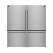 FORNO Milano 62-Inch 34.4 Cu. Ft. Side-by-Side Refrigerator with Ice Maker, Stainless Steel (FFFFD1787-60S)