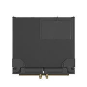 Forno Gallipoli 30-Inch Refrigerator with Ice Maker, 17.5 Cu. Ft., Black with Antique Brass Handles (Model FFFFD1974-31BLK)