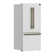 Forno Gallipoli 30-Inch French Door Refrigerator, 17.5 Cu. Ft., White, Ice Maker, Model FFFFD1974-31WHT