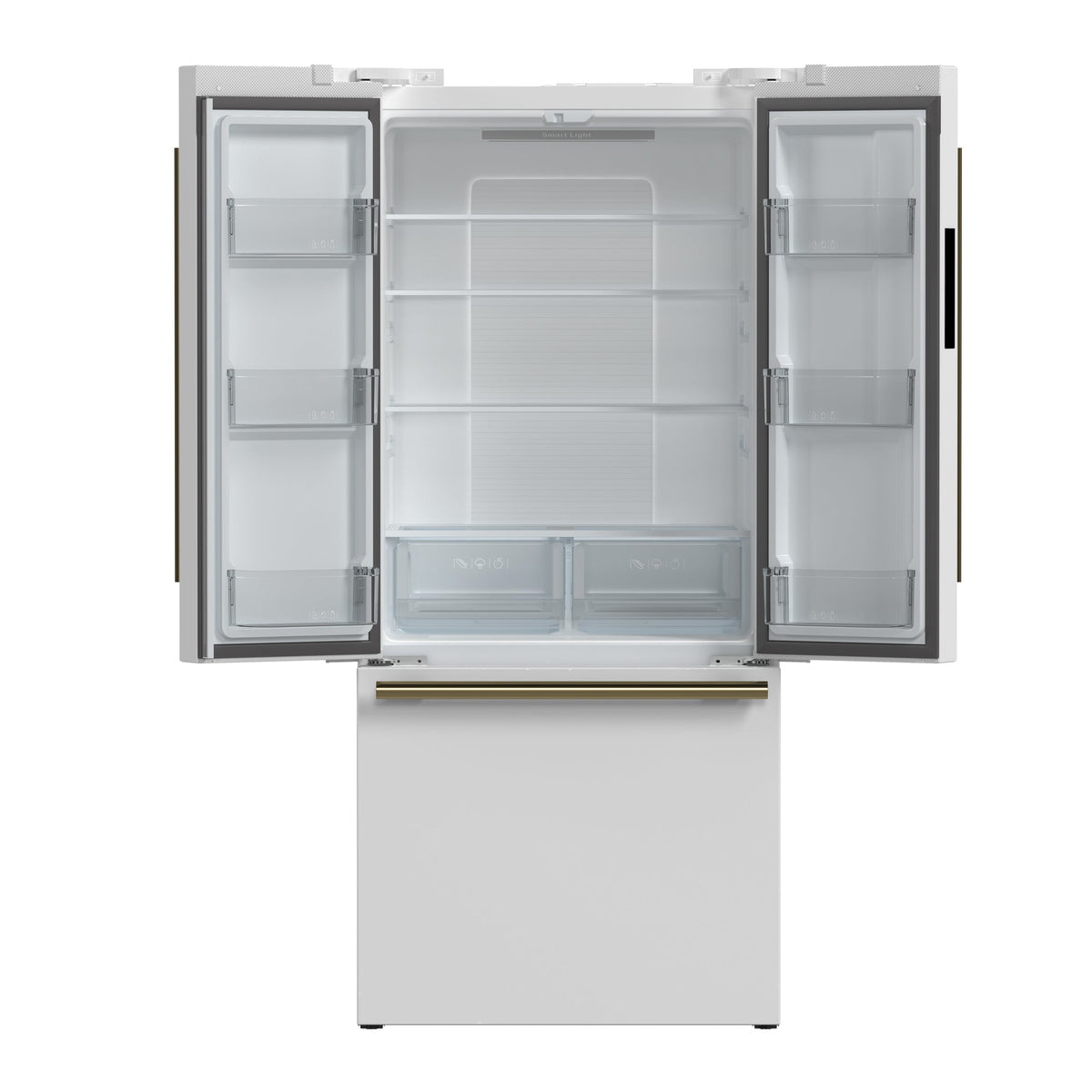 Forno Gallipoli 30-Inch French Door Refrigerator, 17.5 Cu. Ft., White, Ice Maker, Model FFFFD1974-31WHT