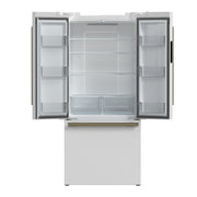 Forno Gallipoli 30-Inch French Door Refrigerator, 17.5 Cu. Ft., White, Ice Maker, Model FFFFD1974-31WHT