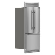 Forno Gallipoli 34-Inch Built-In French Door Refrigerator, 17.5 Cu. Ft., Stainless Steel, with Ice Maker and Grill Trim Kit (Model FFFFD1974-35SG)