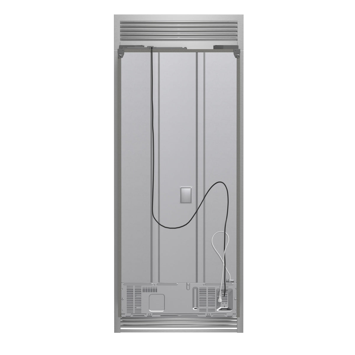 Forno Gallipoli 34-Inch Built-In French Door Refrigerator, 17.5 Cu. Ft., Stainless Steel, with Ice Maker and Grill Trim Kit (Model FFFFD1974-35SG)