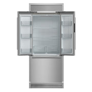 Forno Gallipoli 34-Inch Built-In French Door Refrigerator, 17.5 Cu. Ft., Stainless Steel, with Ice Maker and Grill Trim Kit (Model FFFFD1974-35SG)