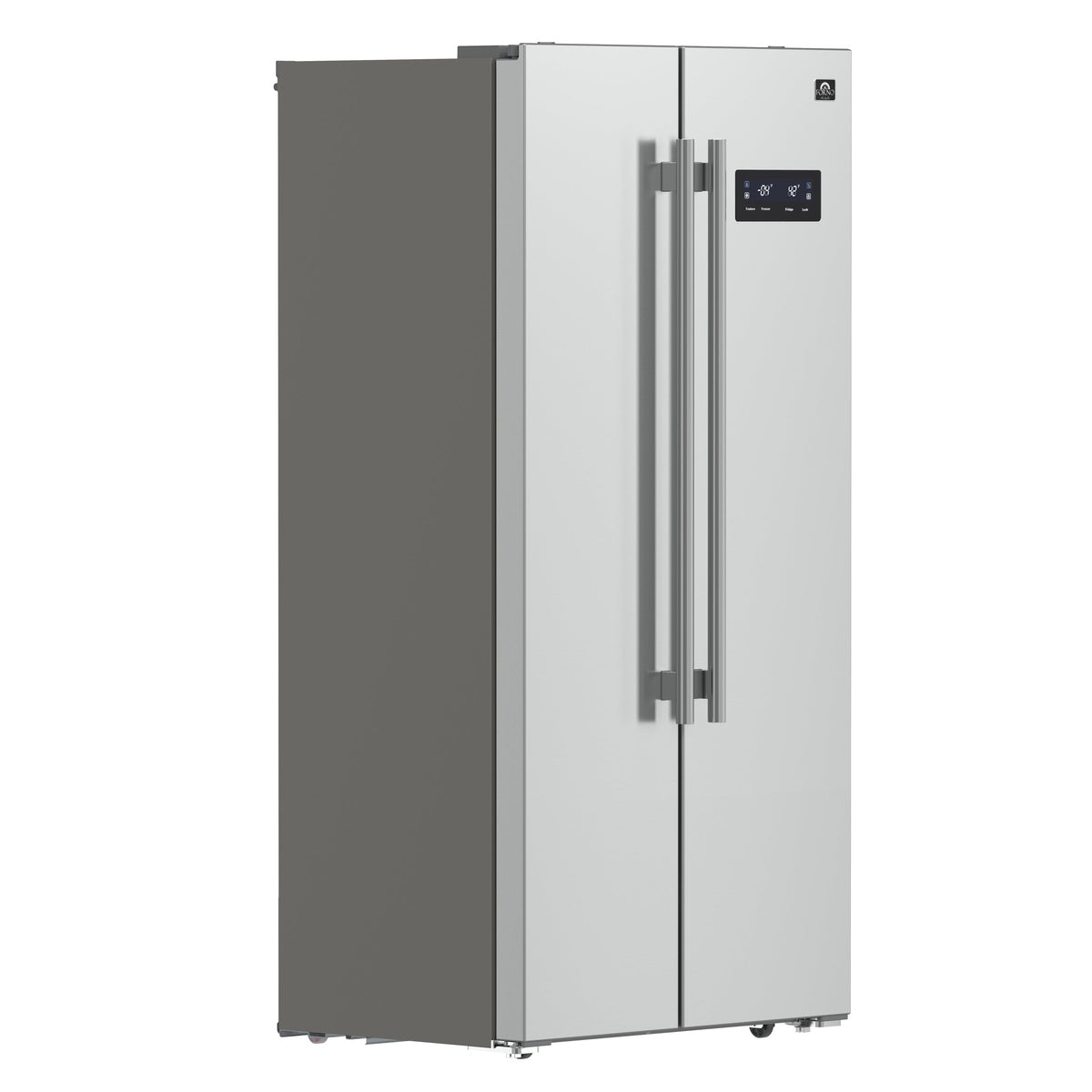 Forno Salerno 33-Inch Side-by-Side Built-In Refrigerator, 15.6 Cu. Ft., Stainless Steel (FFRBI1805-33SB)