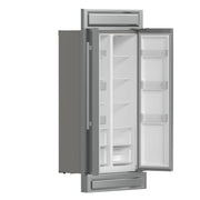 FORNO Salerno 37-Inch Built-In Side-by-Side Refrigerator, 15.6 cu ft, Stainless Steel, with Modern Trim Kit (FFRBI1805-37MG)